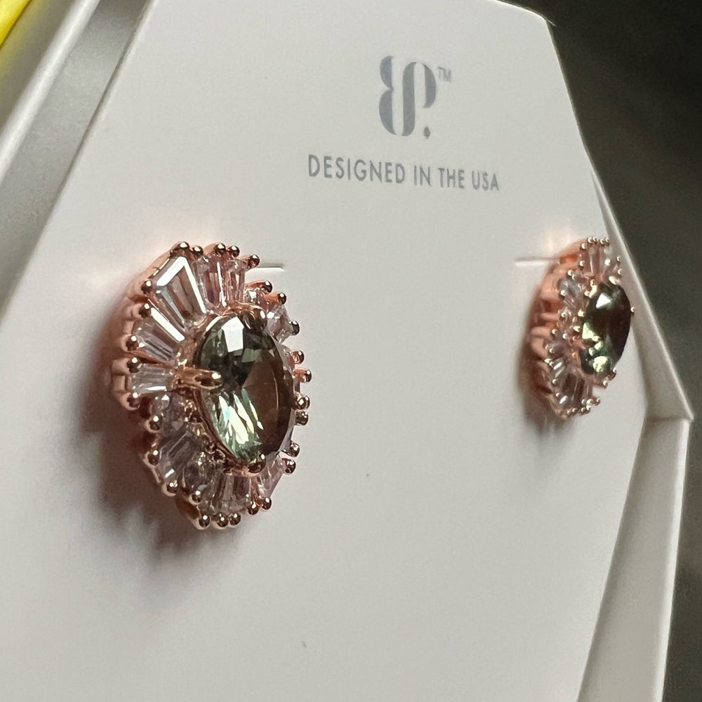 BP tourmaline earrings rose gold A sunkissed moment